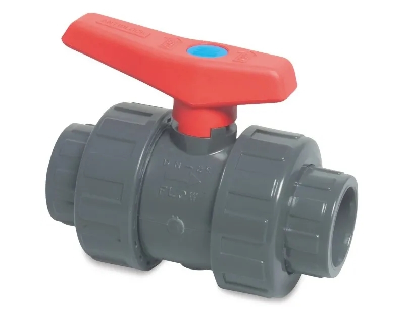 double union ball valves (orange handle)