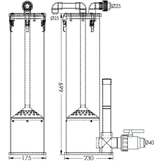 AquaForte Tornado III Protein Skimmer 