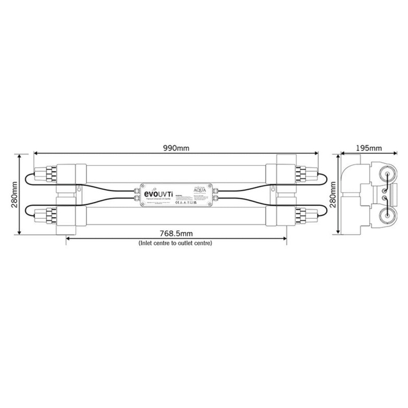 Evolution Aqua Evo 110 watt TiTanium UV Clari