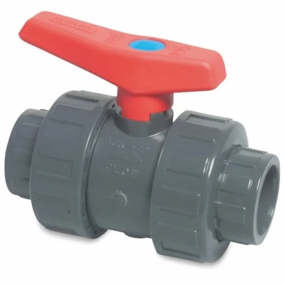 double union ball valves (orange handle)