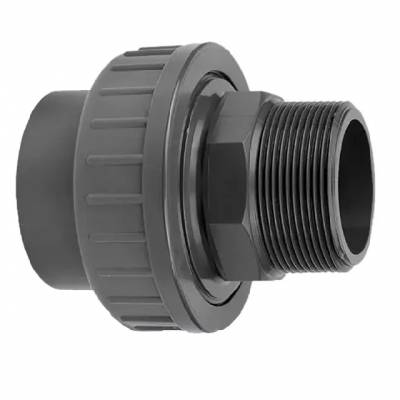 threaded male to plain female pressure socket union